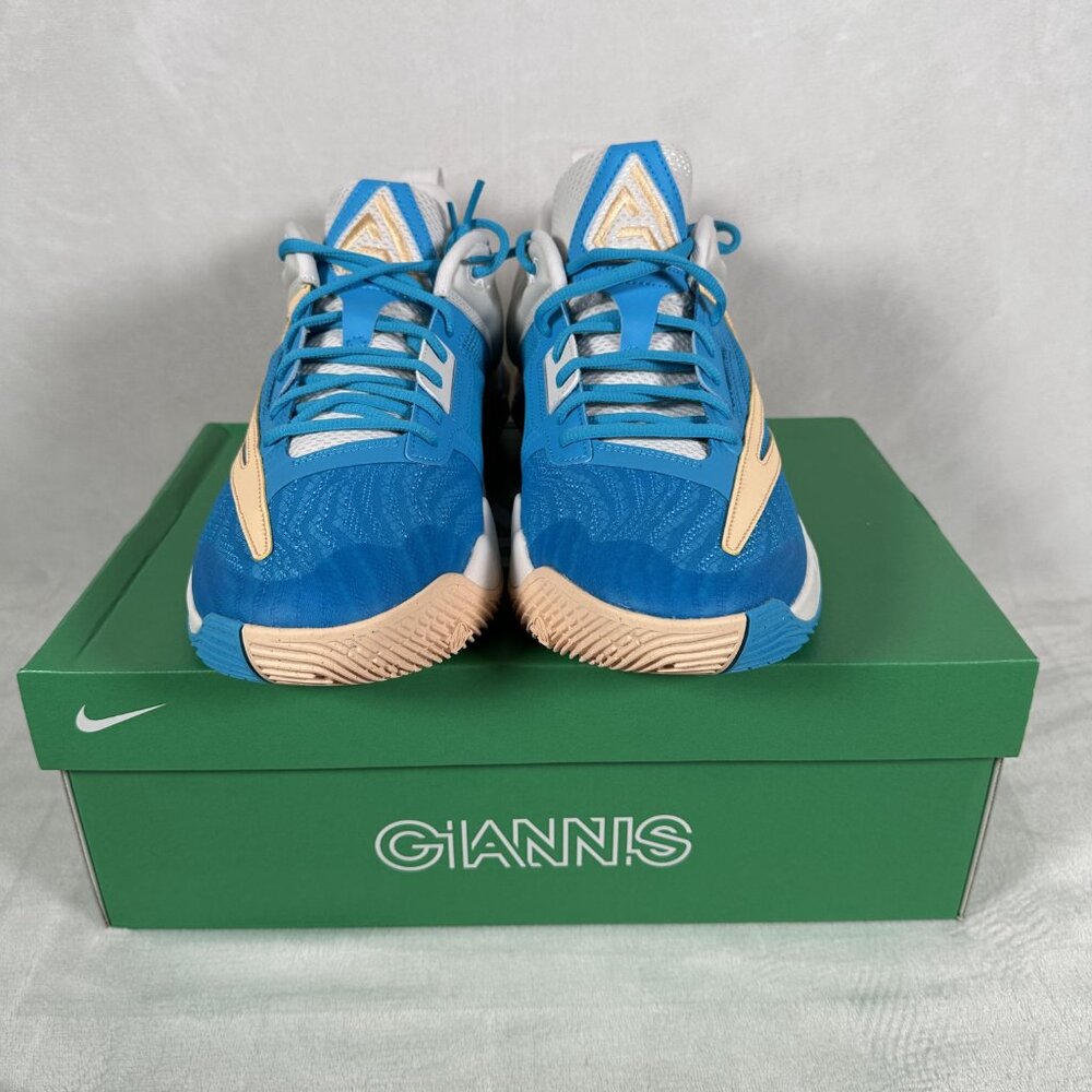 Nike Giannis Immortality 3 Men Shoes Size 12 DZ7533 002 Phantom Blue Lightning - Picture 3 of 9